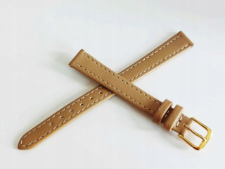 DÁMSKY REMÍN NA HODINKY 12 MM XL BÉŽOVÁ PRÍRODNÁ KOŽA JORDAN KERR